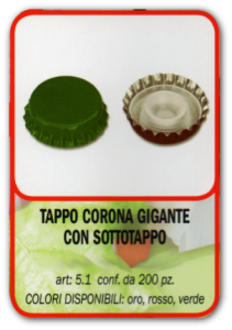 TAPPO CORONA GIGANTE CON SOTTOTAPPO