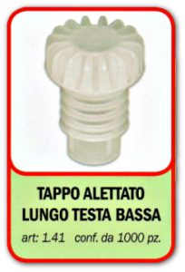 TAPPO ALETTATO LUNGO TESTA BASSA