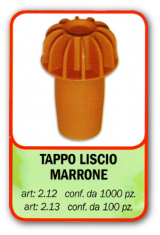TAPPO LISCIO MARRONE