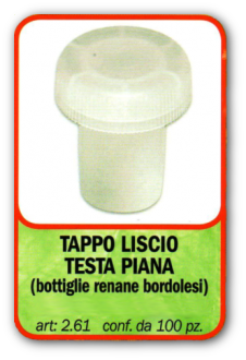TAPPO LISCIO TESTA PIANA (bottiglie renane borodolesi)