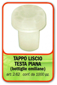 TAPPO LISCIO TESTA PIANA (bottiglie emiliane)