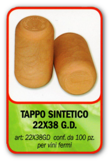 TAPPO SINTETICO 22X38 G.D.